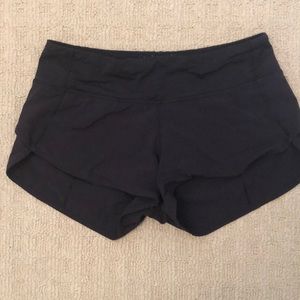 Black lululemon shorts